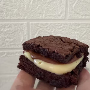 Brownie recheado Ninho com Nutella